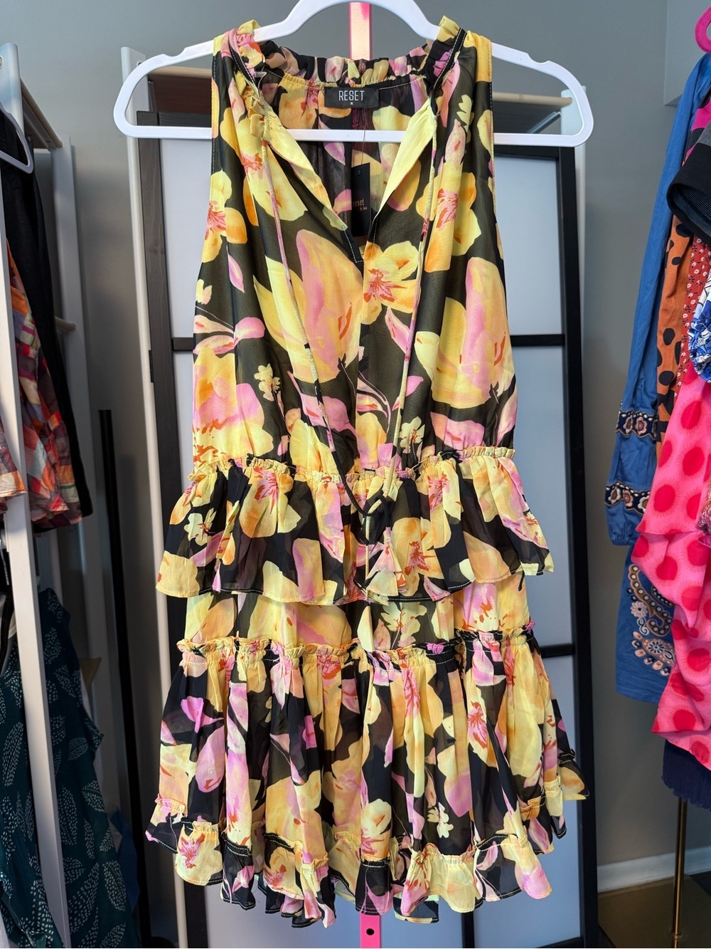 Reset by Jane Floral Tiered Dress – Size Medium | NWT